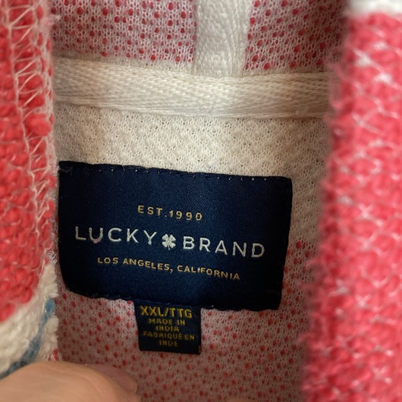 Lucky Brand Men’s Loop Terry Baja Hoodie Size XXL - Picture 2 of 6